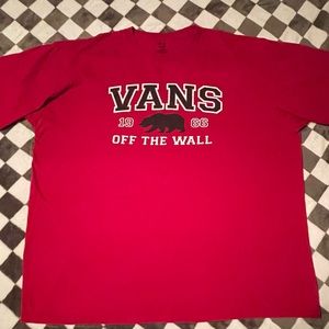 Casual ,red ,vans t shirt